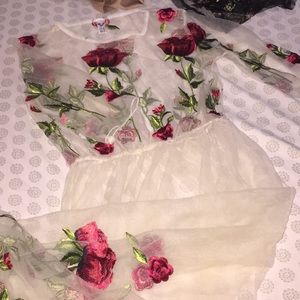 Mesh rose dress 🌹